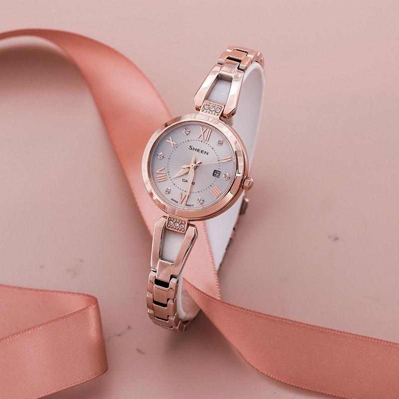 Casio Women's SHEEN Silver Watch SHS-4526CG-4AUPR