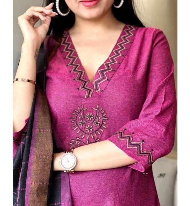 Indický dámský návrhář Kurta Pant Dupatta Set Bollywood Top Tunika Kurti Salwar Suit Dress