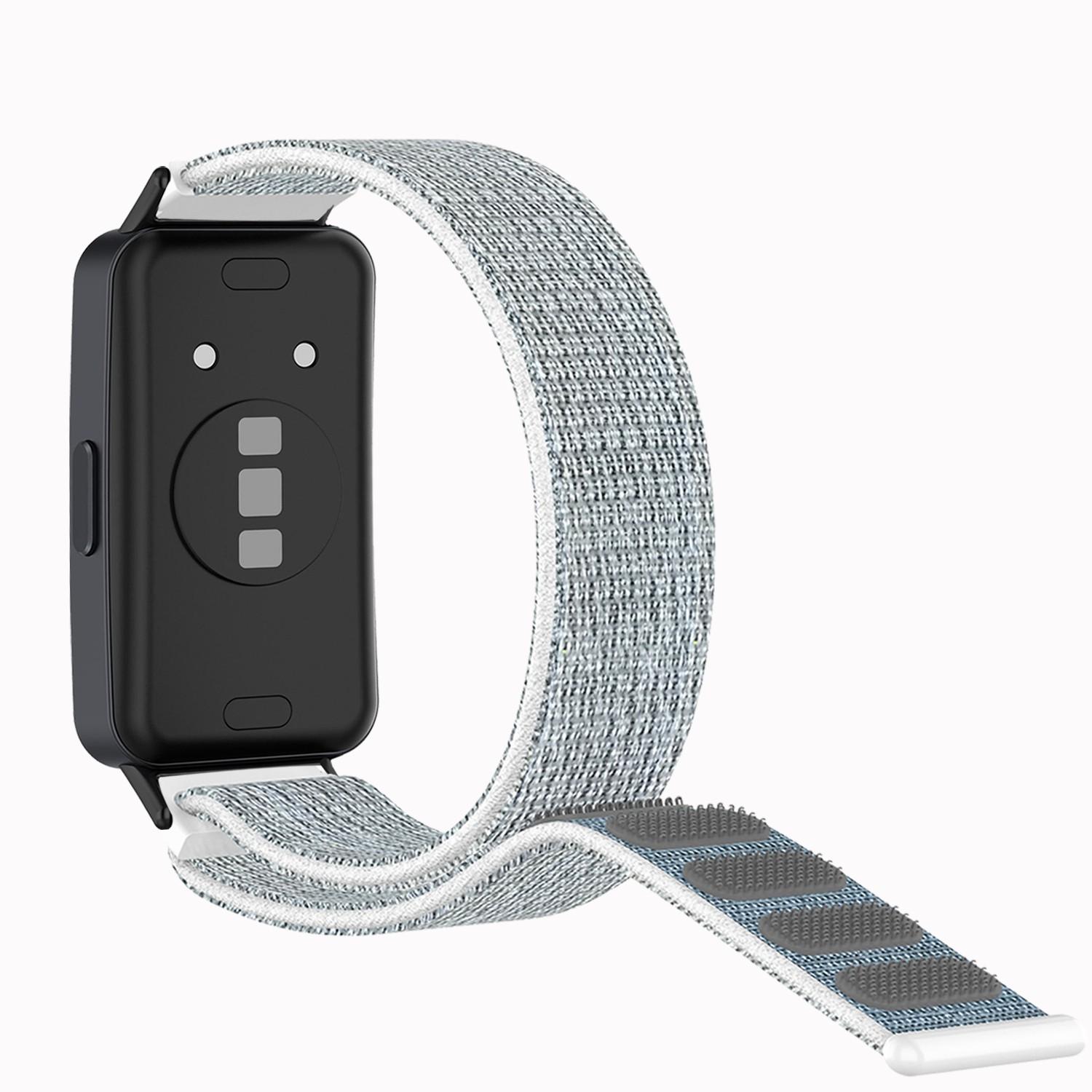 

For Huawei Band 8/Band 8 NFC/Band 9/Band 9 NFC Nylon Watch Band Adjustable Sport Loop Breathable Replacement Strap Seashell