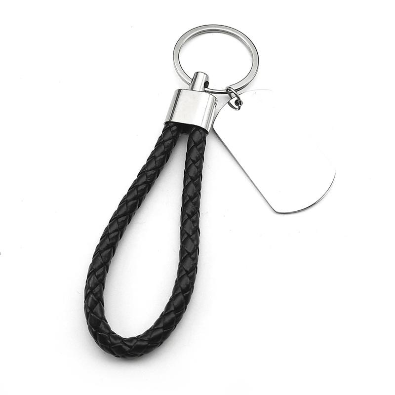 Husband Wife Love Keyholder For Women Men Stainless Steel Silver Color Couple Trend Bag Hanging Key Chain Jewelry Gifts