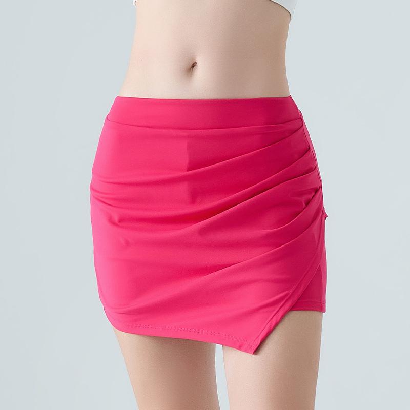 

Spring & Summer Women’s High-Waist Pleated Mini Skirt with Built-In Yoga Shorts – Anti-Exposure, Slimming, A-Line Design Medium