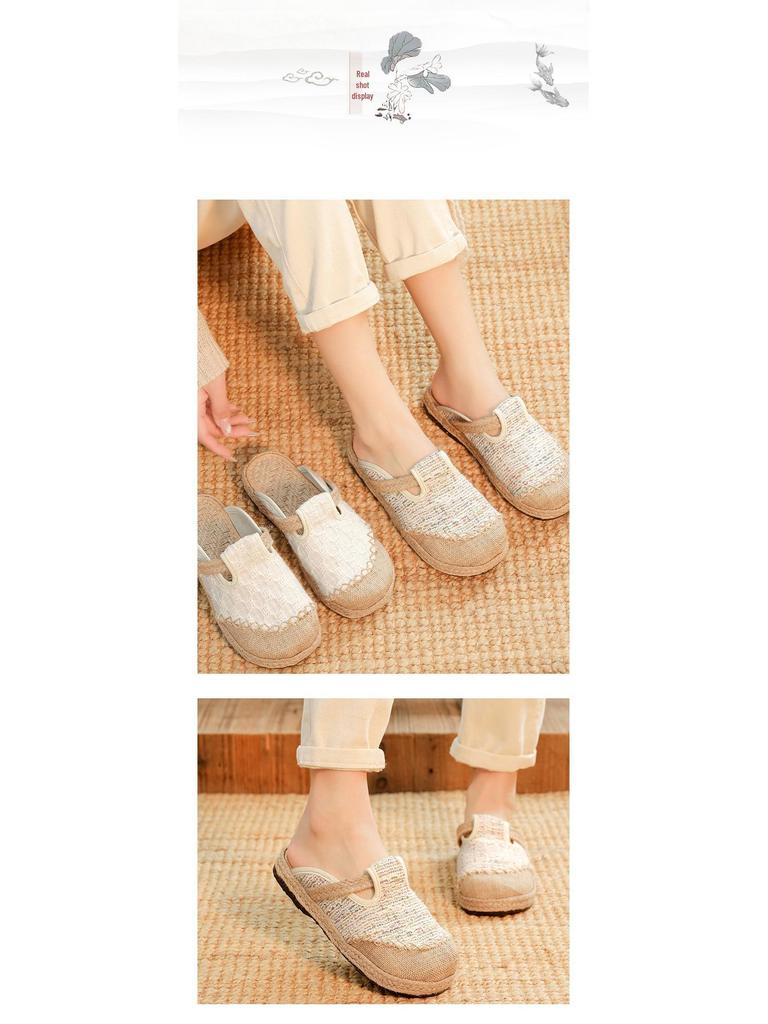 2025 Women's Ethnic Style Linen Slip-On Low-Cut Old Beijing Cloth Shoes