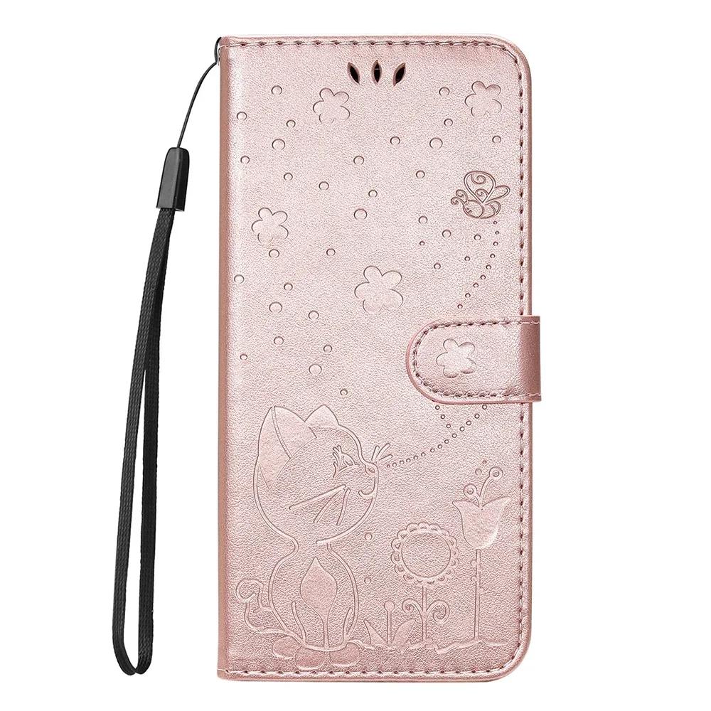 3D Embossed Pattern Flip Case For Moto G06 G56 G86 G05 G15 G55 G85 Stand PU Leather Wallet Cover Card Holder Strap