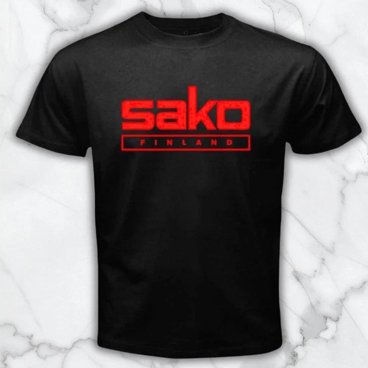 SAKO Finland Riffle Firearms Guns Men s Black Graphic T Shirt Freeships XXXXL