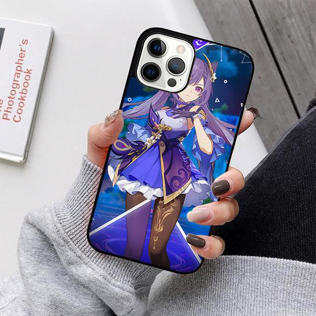 Genshin Impact Keqing Handyhüllen Cover Für iPhone 17 Air 16 15 14 12 13 11 Pro MAX apple Plus Coque