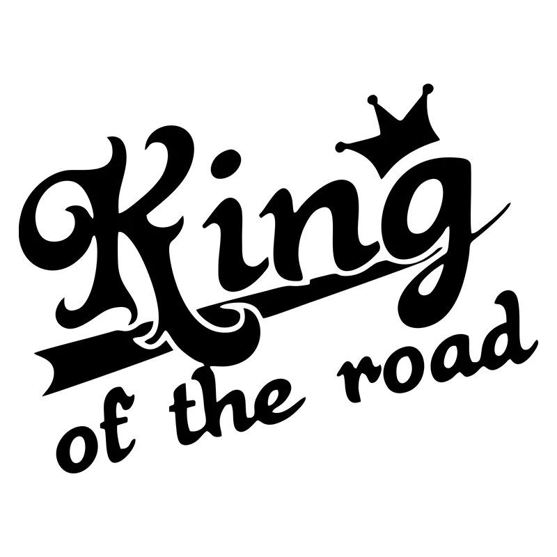 LYKX King of The Road Funny Car Sticker Vinyl Decal Waterproof Car Auto Stickers On Car Truck Bumper Rear Window