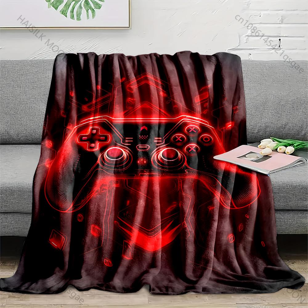 

Red gaming controller technology style Blanket Suitable for Home Bedroom Sofa Travel Camping Blanket Various Sizes for Gifts 75x100cm