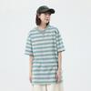 Kunhai Pengyun Men's Striped Short Sleeve Summer Loose Trend Japanese T-shirt