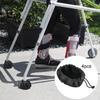 4x Folding Wheel Cover, Space Saving Polyester Rollator Glider Accessories for Pushchair