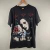 Hauts Gothiques Vintage 1996 Marilyn Manson Antichrist Superstar Coton Décontracté T-shirt Noir Impression Rétro Streetwear Unisexe Cadeau pour Fans