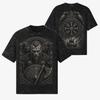 Wikinger Krieger Walhalla Axt T-Shirt 260 GSM | Oversized Schnee Waschung 100% Baumwolle