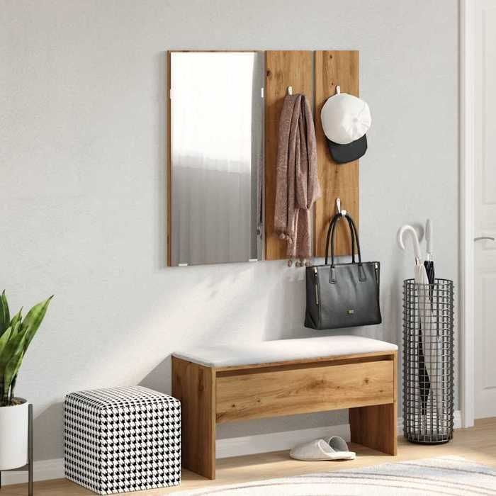 VidaXL Hallway Furniture Set Artisan Oak Engineered Wood, Entry Unit, Hallway Unit, Furniture of 857020