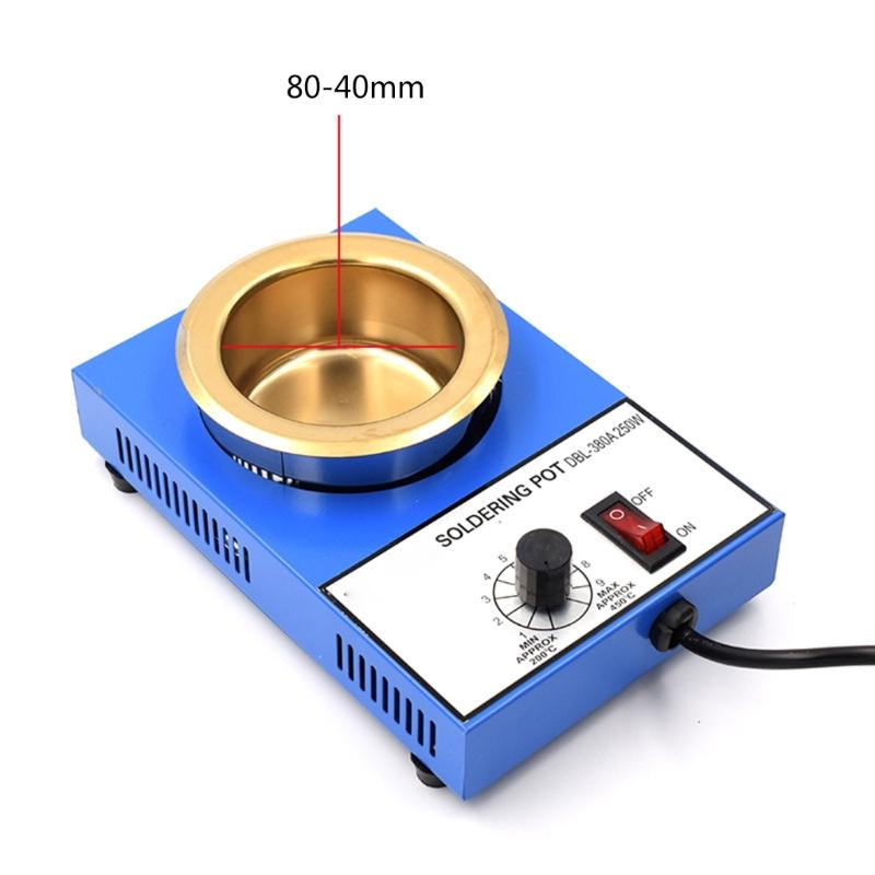High Temperature Resistant 150W Melting Furnace Stove Tin Pots Tool for Electronics Safe & Efficient Soldering 200-450℃