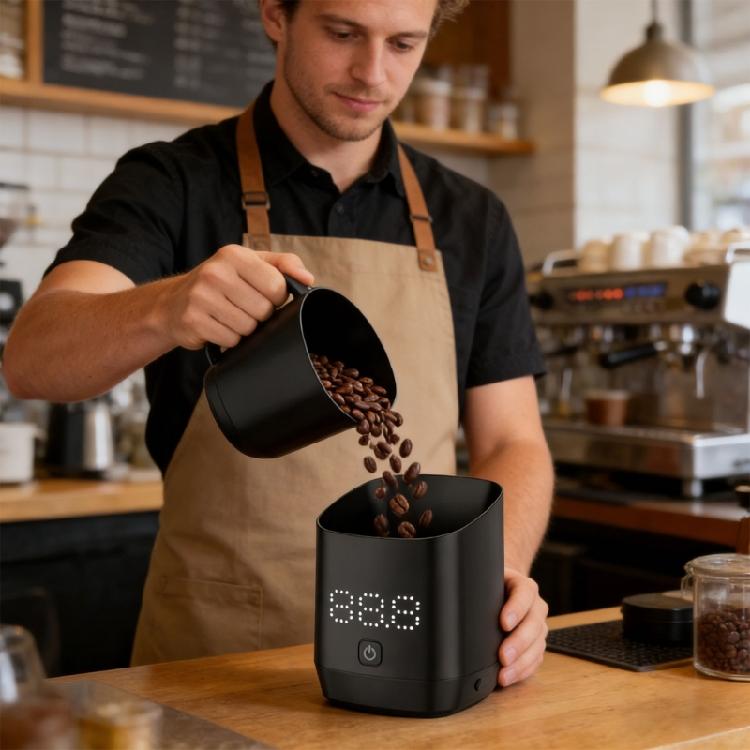 Intelligent Digital Coffee Measuring Device With united Measuring Cup And Long permanent Charge For Consistent Coffee Output