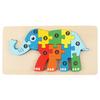3D Animal Number Puzzle – Wooden Educational Toy Set for Early Childhood