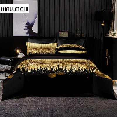 Advanced Texture Fashion Style Duvet Cover Queen/king Size Quilt Cover with Pillowcase Super King Size Bedding Bedroom Decorate