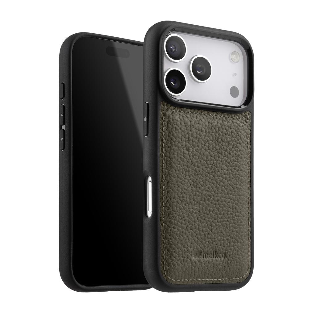 Custodia in Vera Pelle Melkco per iPhone 17 Pro Max 17 Air Custodie di Lusso Business in Pelle di Vacchetta Cover Posteriore Morbida a Copertura Totale per Telefono