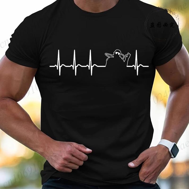 Heartbeat Scuba Diver Scuba Diving Funny Mens Tshirts Summer Short Sleeve Tee Shirts Fashion Casual Tops Men Male Clothing
