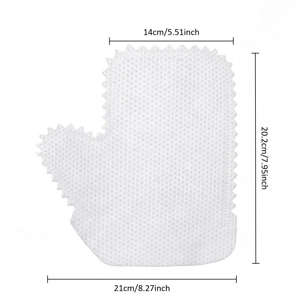 

50/1PC Electrostatic Dusting Gloves with Teeth Non-Woven Disposable Cleaning Gloves for Home Kitchen Keyboard Air Conditioning Cleaning 1PC белый
