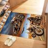 Harley-davidson Motorcycles Personalized Name Area Rug Design for Hallway Decorate room Kitchen Living Rooms Anti-slip Rug Anime Office Decor