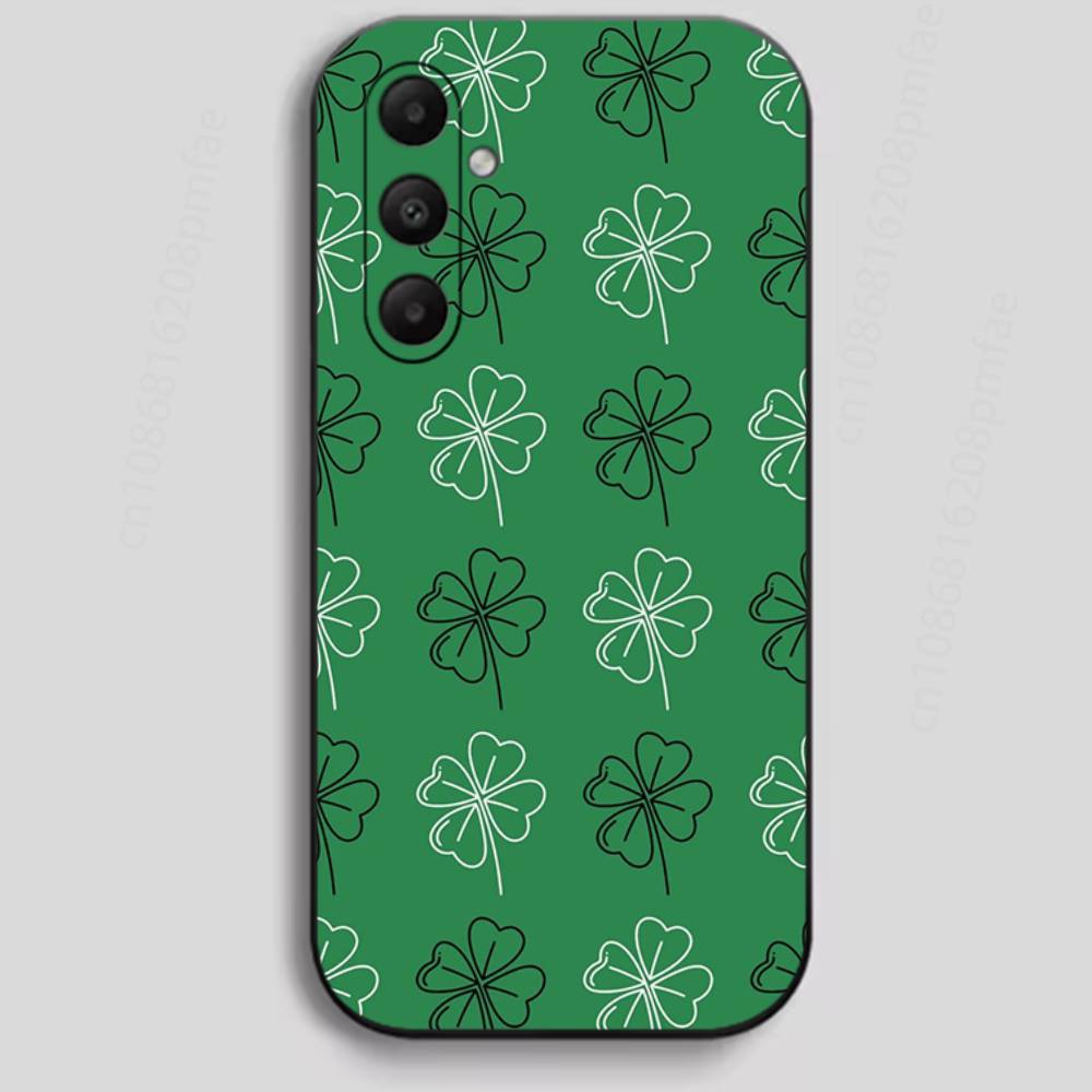 Lucky Clover Phone Case for Samsung Galaxy A73,23,53,33,24,72,22,52,32,54,A34 Soft Cover
