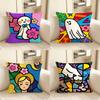 Pc BBritto Anime Pillow Case Fashion Square Pillowcase Bedroom Sofa Room Ins Decoration Leisure