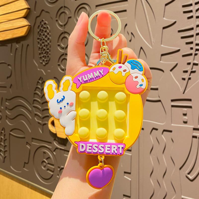 

Keychain Cartoon Adorable Rabbit Shape Stress Relief Toy For Use Daily жовтий