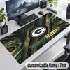 Custom Name Text Mouse Pad Green Bay Packers Personalized Desk Pad For Work And Gaming