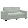 2 Seater Sofa Light Grey 180 X 78 X 84 Cm Velvet