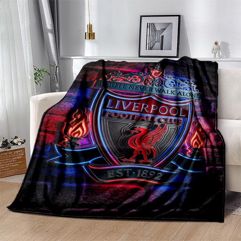 Fc Liverpool Crest Emblem Blanket Camping Trip Home Decor Air Conditioning Blanket Office Rest Blanket Bedroom
