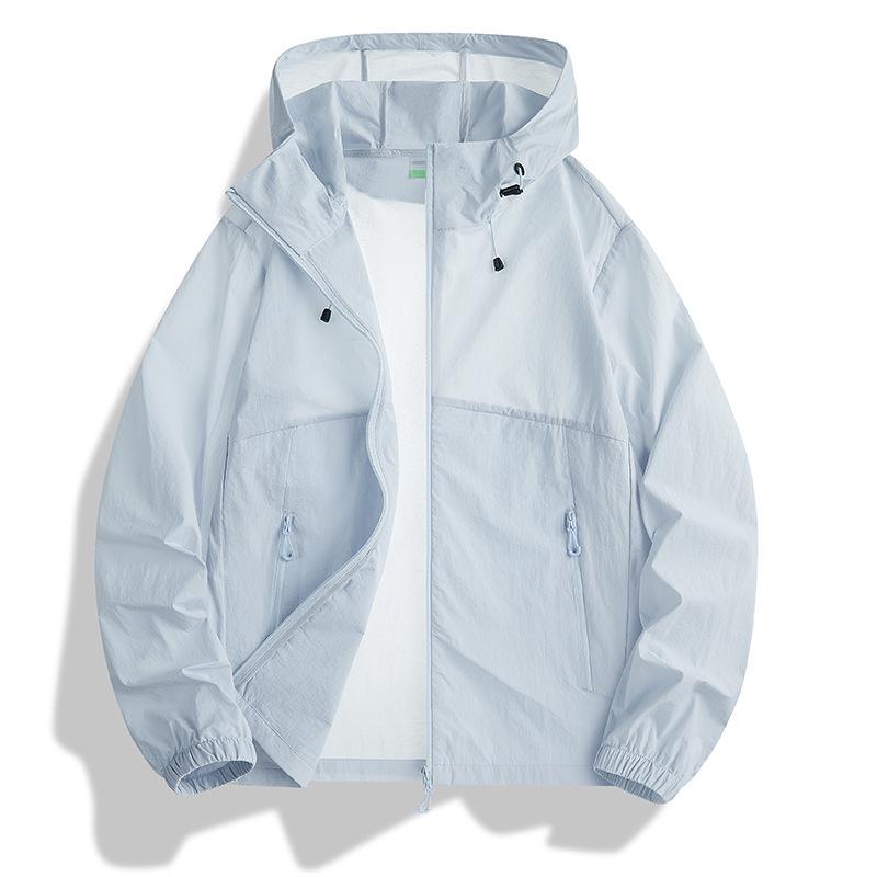 8808 Mountain-Style Couples' Ice Silk UV Protection Hooded Jacket UPF50+