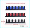 Fishing Pole Display Rack 6-Rods Bracket ABS Plastic Wear-resistant Stable Storage Organizer Garage Cabin Basement Tackle