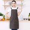 Waterproof Printed Sleeveless Apron for Kitchens, Cafes, and BBQs