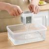 4/6 Compartments Refrigerator Storage Box, Food Vegetable Fruit Storage Box, Refrigerator Storage Rack, Drain Basket