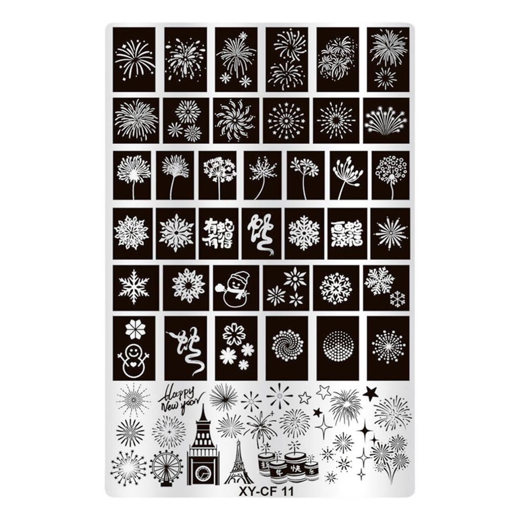 Fashion Nail Art Stamping Plate Manicure Nail Art Design Decoration Accessories for Home and Professional Salon Use
