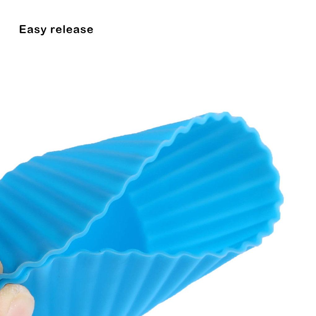 Nonstick Muffin Mold Silicone Biscuit Cake Pastry Cupcake Liner Cup Candy Mould Molds Baking for Bakery Restaurant