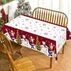 Christmas Disposable Tablecloth Christmas Decorations for Home 2026 Table Cover Navidad Noel New Year Gifts Dining Table Decor