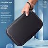 Table Tennis Racket Cover Waterproof Hard Shell Ping Pong Paddle Case Table Tennis Paddle Storage Bag for 2 Paddles