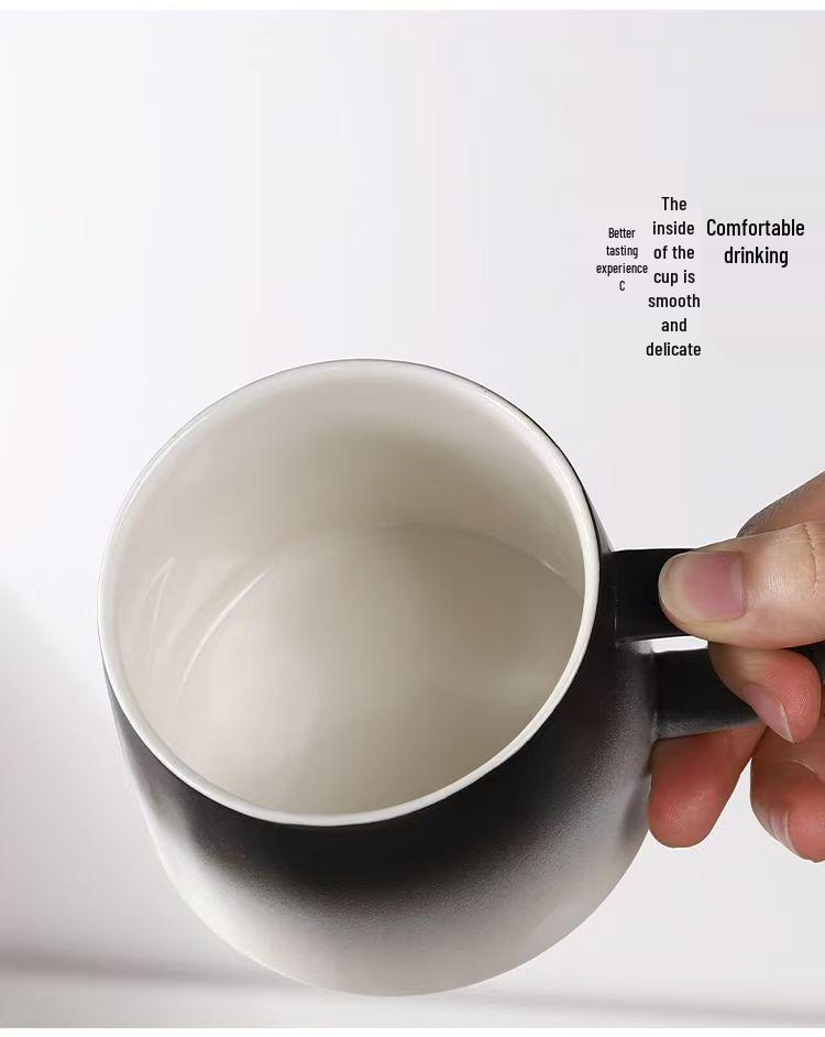 Exquisite High-End Ceramic Coffee Cup & Saucer Set for Home or Office - Light Luxury Mug for Afternoon Tea