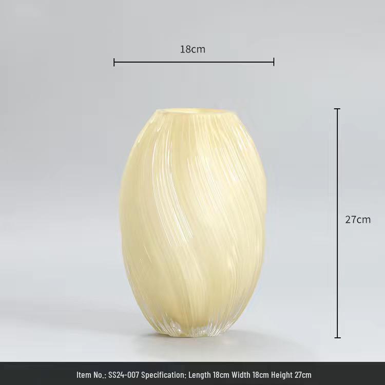 Glasvase für frische oder getrocknete Blumen - Elegante französische hydroponische Heimdekoration