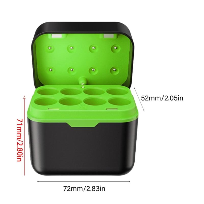 Multi Bay 1.5V 2A Battery Charging Station With LED Indicators And Safety Protections For Home Electronics