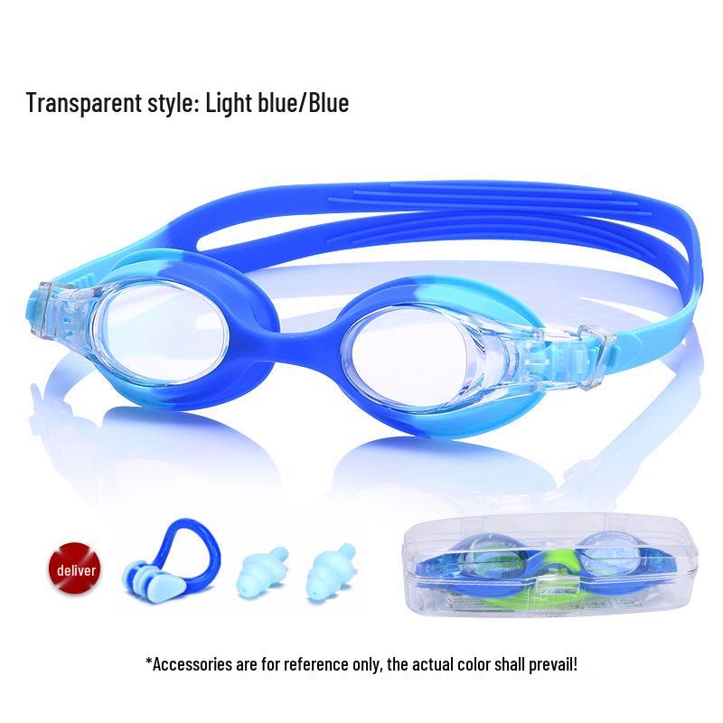 Children's High-Definition Waterproof Anti-Fog Silicone Goggles - Protective Eyewear for Boys and Girls