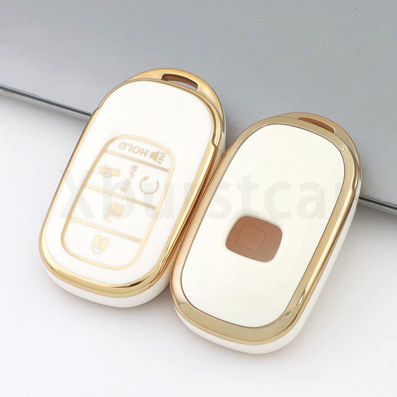 4 5 Buttons Soft Tpu Car Key Case Cover Auto Shell Fob Holder For Honda Civic Accord Hr-V Cr-V Crv Accessories