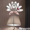 Adesivo da Parete Autoadesivo a Forma di Fiore di Loto Specchio Acrilico Riflettente per Decorazione Casa Soggiorno Camera da Letto Ufficio Corridoio
