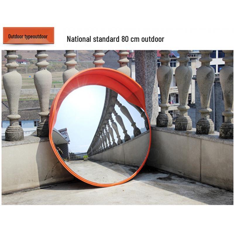HD Wide-Angle Indoor/Outdoor Convex Mirror for Garage and Road Traffic Safety
