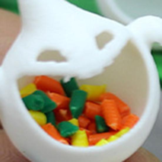 Miniature Halloween Ghost Candy Boxes with Fake Jelly Beans Spooky