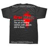 Funny Krav Maga Definition Noun Graphic T-shirt Men Women's Fashion Casual Tshirt 100% Cotton Loose Oversized T Shirt Streetwear