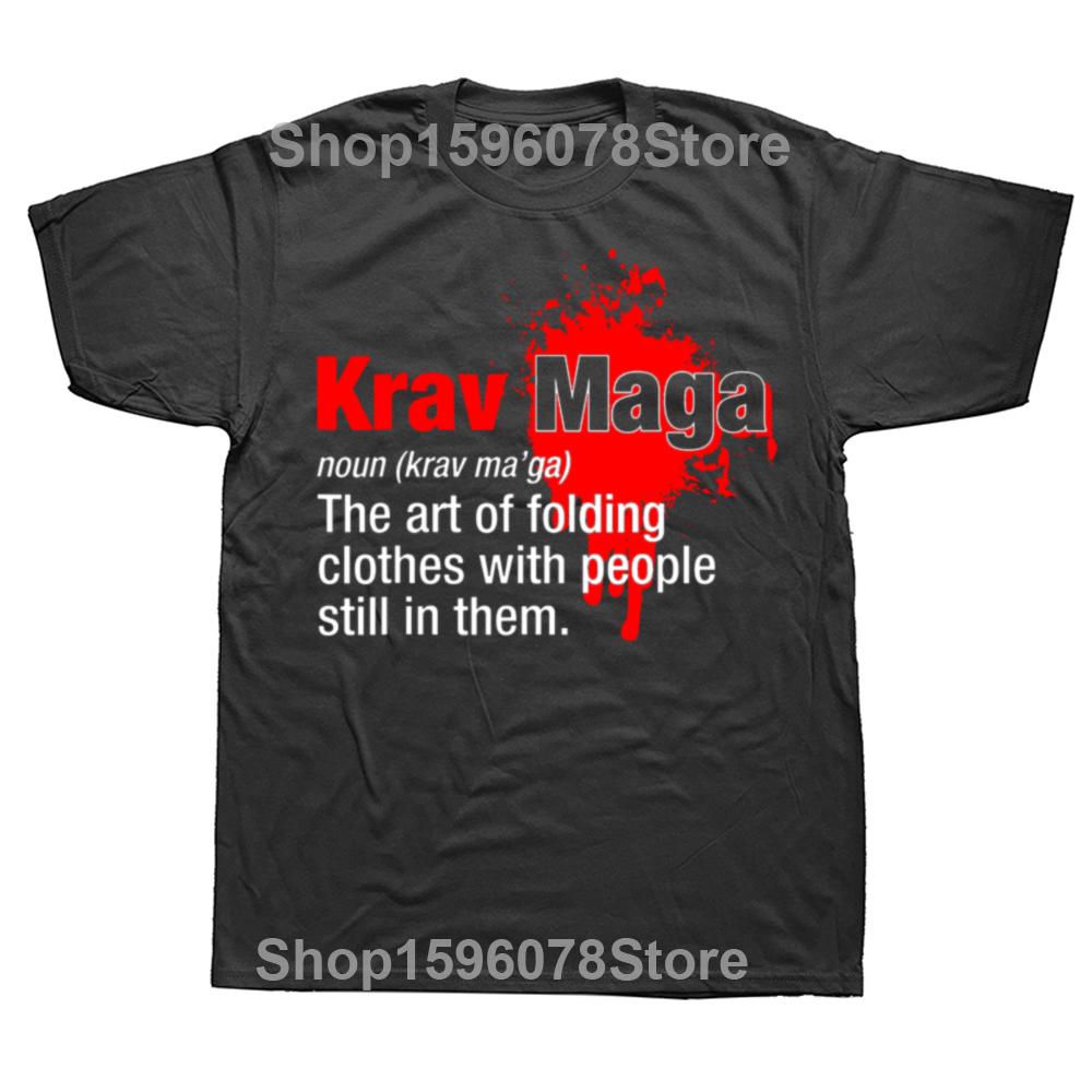 Vtipná definice Krav Maga Podstatné jméno Grafické tričko Pánské Dámská móda Ležérní tričko 100% bavlna Volné Nadměrné tričko Streetwear