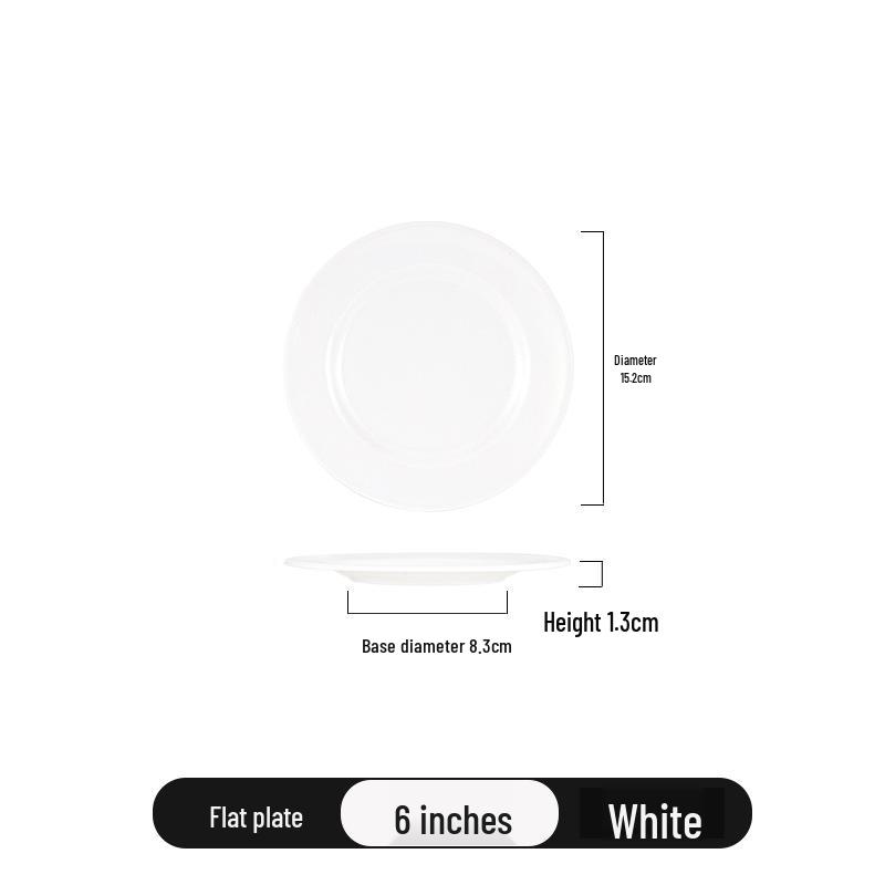 

Кольорові круглі меламінові тарілки - Імітація порцеляни Плоский посуд для закусок