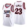23 Basketball Jersey  Philadelphia  Sleeveless Tank Top Quick Dry Sport Streetwear Fans Training Vest White Blue Family Matching